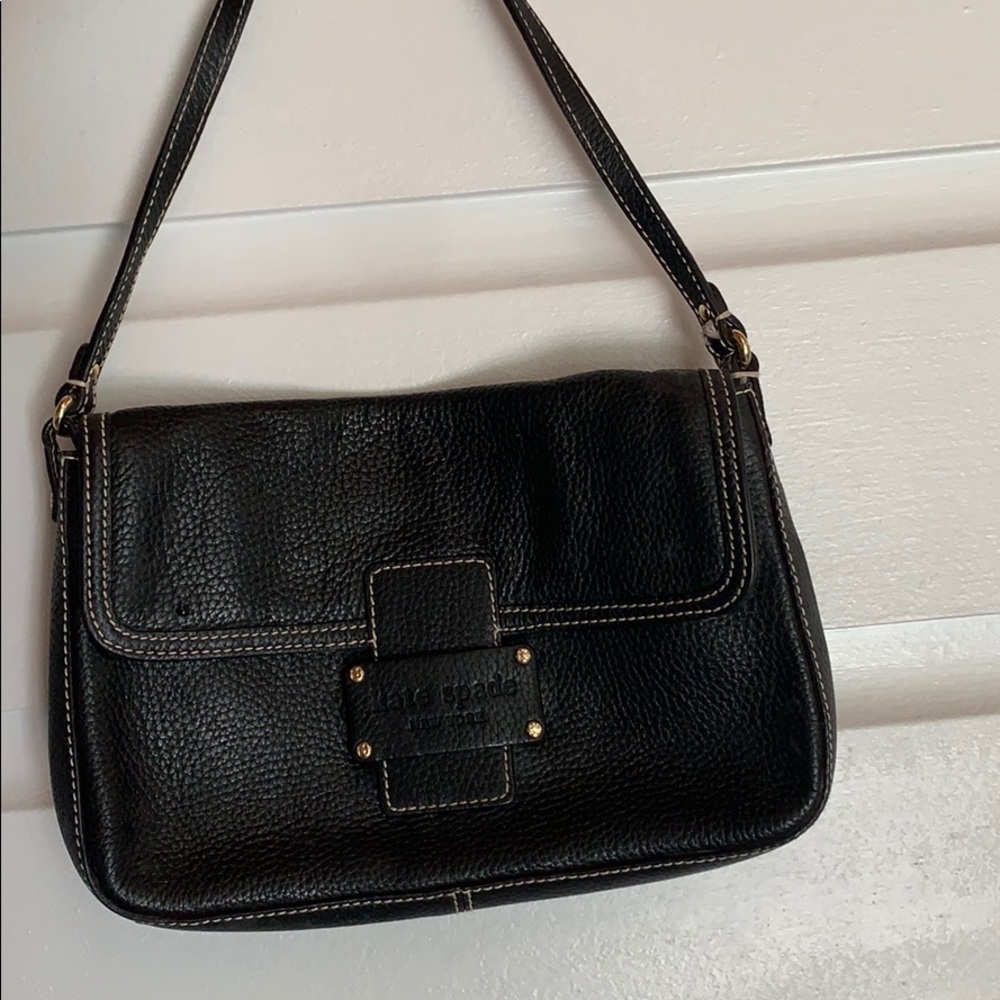 Kate spade black leather small handbag like New